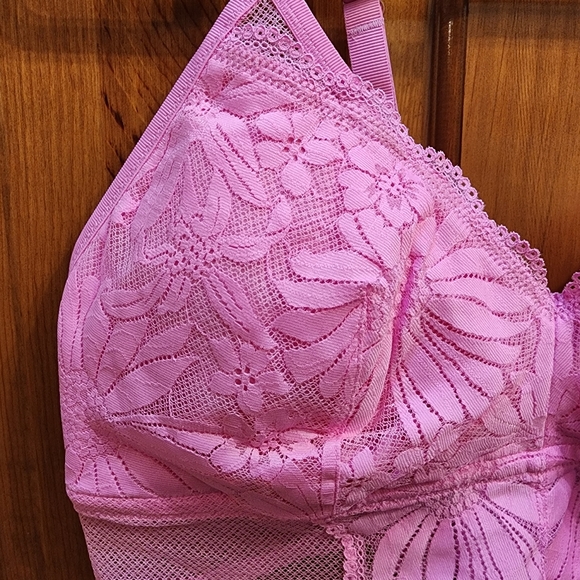 NWT Aerie Pink Lace Bralette - Picture 2 of 5